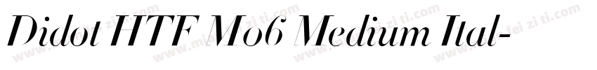 Didot HTF M06 Medium Ital字体转换